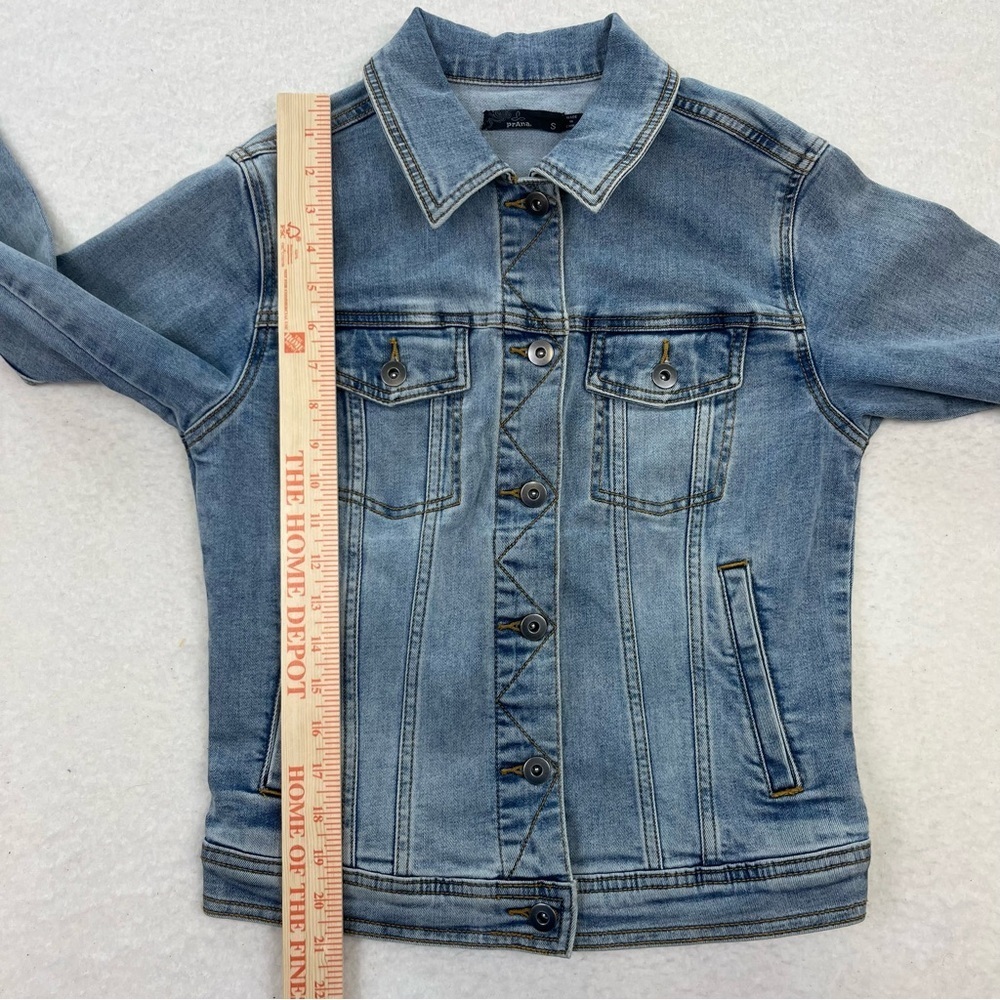 PrAna Slate Rim Denim Jacket Size Small - Picture 6 of 7